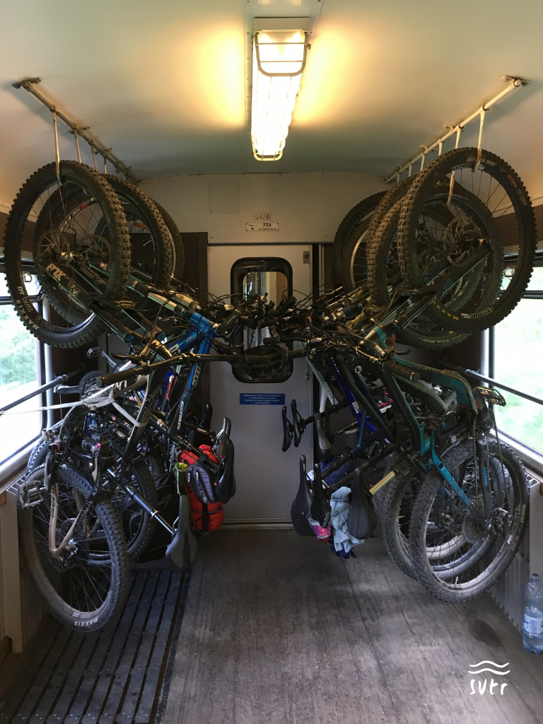 Fahrradtransport im Zug in der Schweiz
